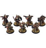 Games Workshop DEATH GUARD 7 Plague Marines #1 WELL PAINTED Warhammer 40K