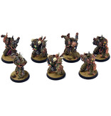 Games Workshop DEATH GUARD 7 Plague Marines #1 WELL PAINTED Warhammer 40K
