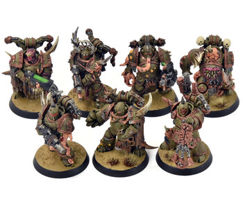 DEATH GUARD 7 Plague Marines #3 WELL PAINTED Warhammer 40K