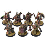 Games Workshop DEATH GUARD 7 Plague Marines #3 WELL PAINTED Warhammer 40K