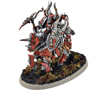 CHAOS SPACE MARINES Chaos Lord on bike converted #1 WELL PAINTED Warhammer 40K