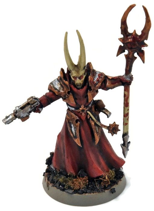 CHAOS SPACE MARINES Chaos sorcerer converted #2 WELL PAINTED Warhammer 40K