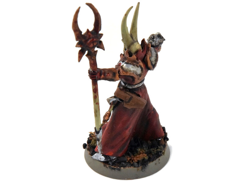 Games Workshop CHAOS SPACE MARINES Chaos sorcerer converted #2 WELL PAINTED Warhammer 40K