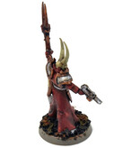 Games Workshop CHAOS SPACE MARINES Chaos sorcerer converted #2 WELL PAINTED Warhammer 40K