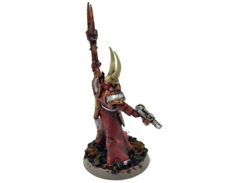 Games Workshop CHAOS SPACE MARINES Chaos sorcerer converted #2 WELL PAINTED Warhammer 40K