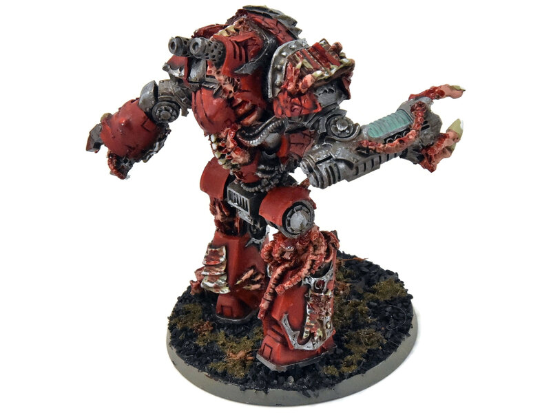 Games Workshop CHAOS SPACE MARINES contemptor dreadnought converted #1 WELL PAINTED 40K
