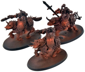 CHAOS SPACE MARINES 3 Chaos bikers #1 Warhammer 40K Converted
