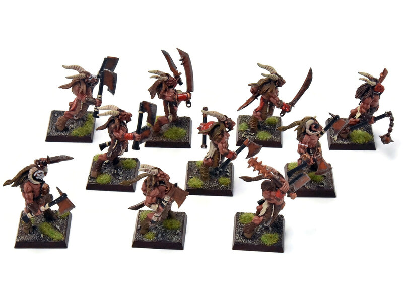Games Workshop BEASTMEN 10 Gors #3 PRO-PAINTED Fantasy