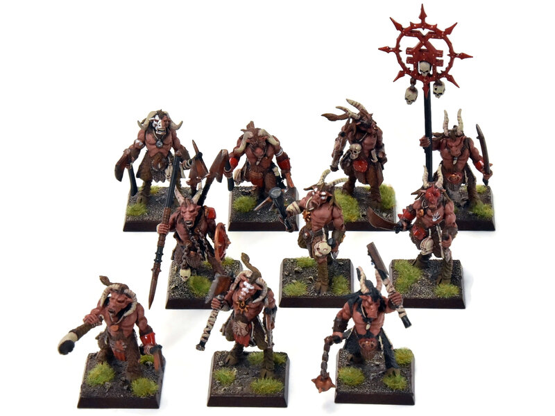 Games Workshop BEASTMEN 10 Gors #9 PRO-PAINTED Fantasy