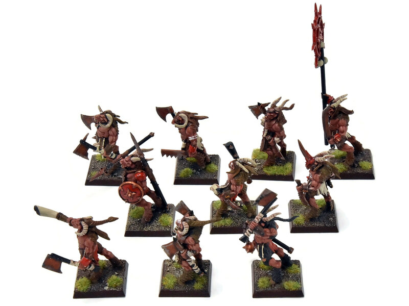 Games Workshop BEASTMEN 10 Gors #9 PRO-PAINTED Fantasy