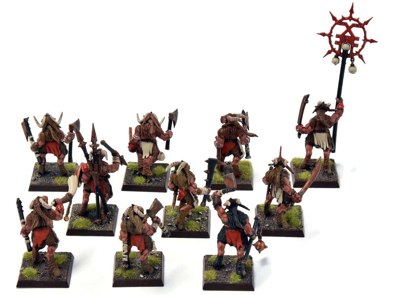 Games Workshop BEASTMEN 10 Gors #9 PRO-PAINTED Fantasy