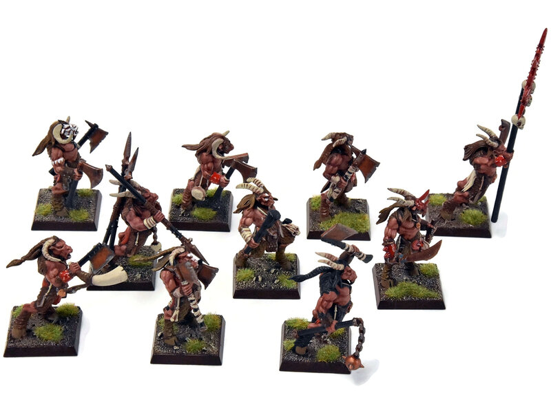 Games Workshop BEASTMEN 10 Gors #9 PRO-PAINTED Fantasy