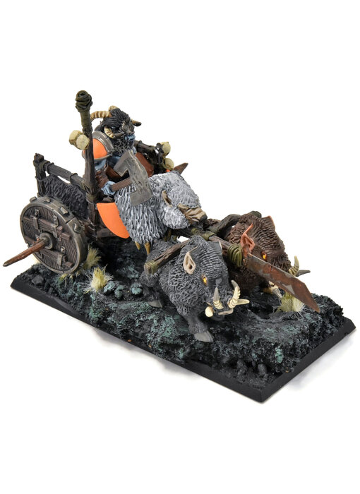 BEASTMEN Tuskgor Chariot #2 WELL PAINTED Fantasy