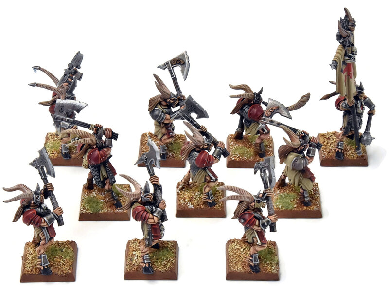 Games Workshop BEASTMEN 10 Bestigors #5 PRO-PAINTED Fantasy