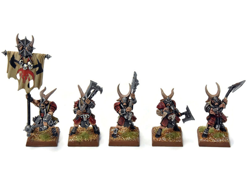 Games Workshop BEASTMEN 10 Bestigors #5 PRO-PAINTED Fantasy