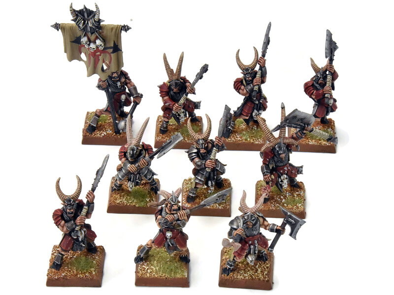 Games Workshop BEASTMEN 10 Bestigors #4 PRO-PAINTED Fantasy