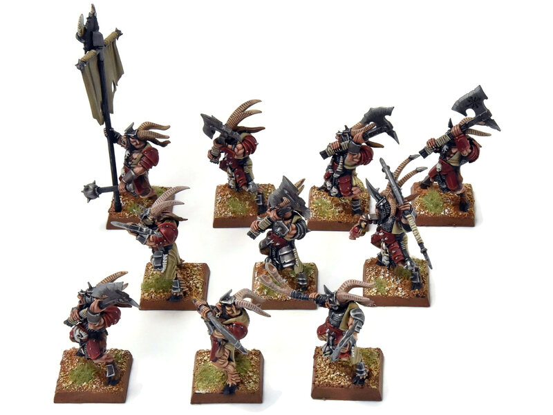 Games Workshop BEASTMEN 10 Bestigors #4 PRO-PAINTED Fantasy