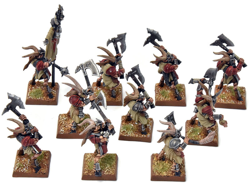 Games Workshop BEASTMEN 10 Bestigors #4 PRO-PAINTED Fantasy