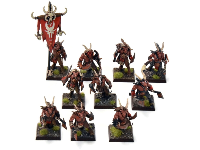 Games Workshop BEASTMEN 10 Gors #5 PRO-PAINTED Fantasy