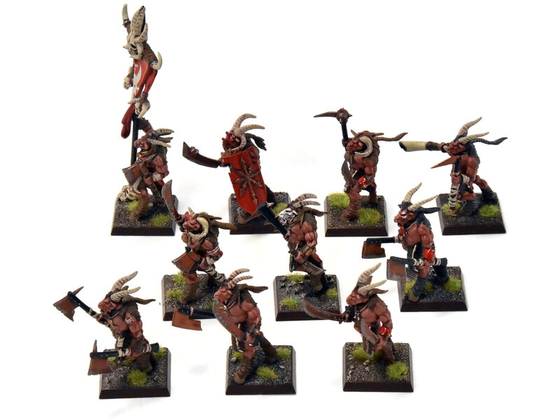 Games Workshop BEASTMEN 10 Gors #5 PRO-PAINTED Fantasy