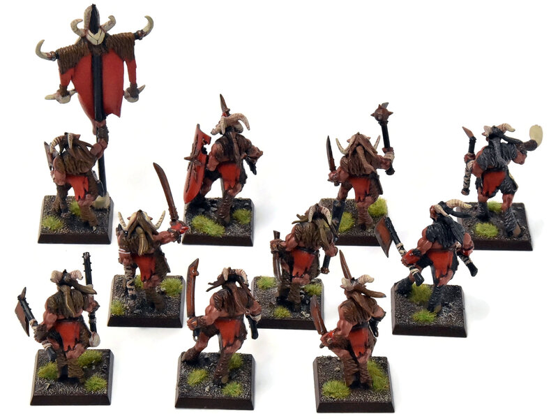 Games Workshop BEASTMEN 10 Gors #5 PRO-PAINTED Fantasy