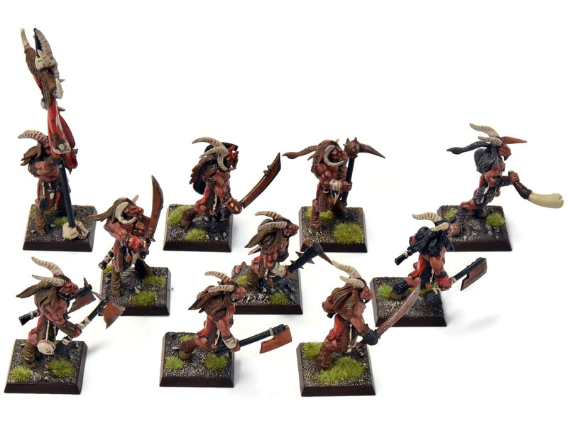 Games Workshop BEASTMEN 10 Gors #5 PRO-PAINTED Fantasy