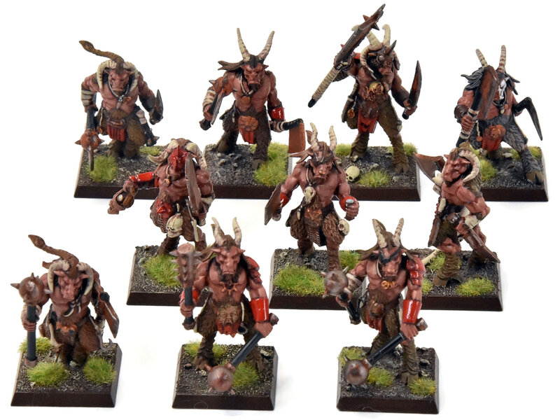 Games Workshop BEASTMEN 10 Gors #6 PRO-PAINTED Fantasy