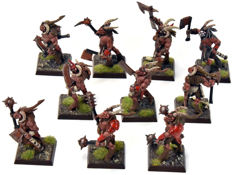 Games Workshop BEASTMEN 10 Gors #6 PRO-PAINTED Fantasy