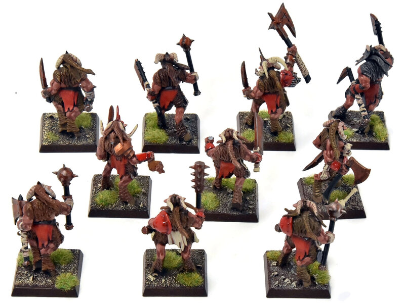 Games Workshop BEASTMEN 10 Gors #6 PRO-PAINTED Fantasy