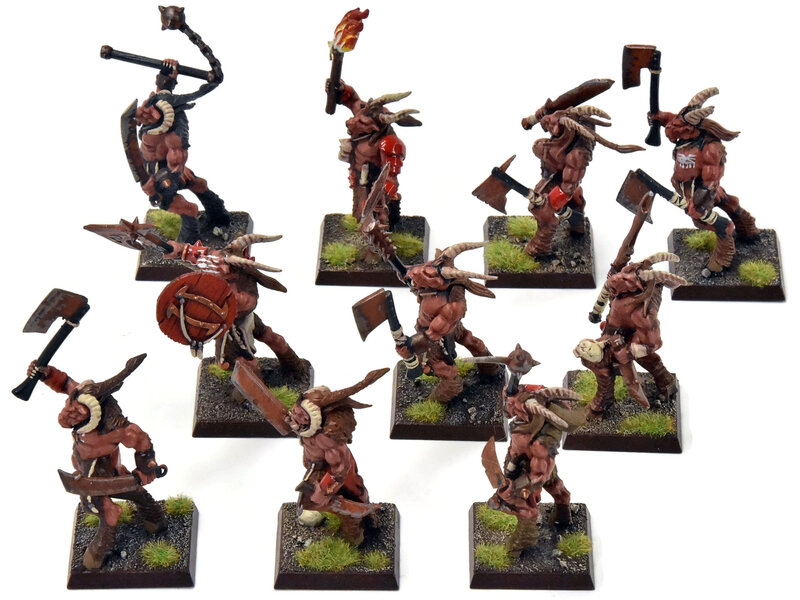 Games Workshop BEASTMEN 10 Gors #8 PRO-PAINTED Fantasy
