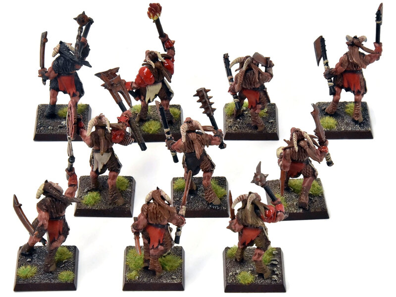 Games Workshop BEASTMEN 10 Gors #8 PRO-PAINTED Fantasy