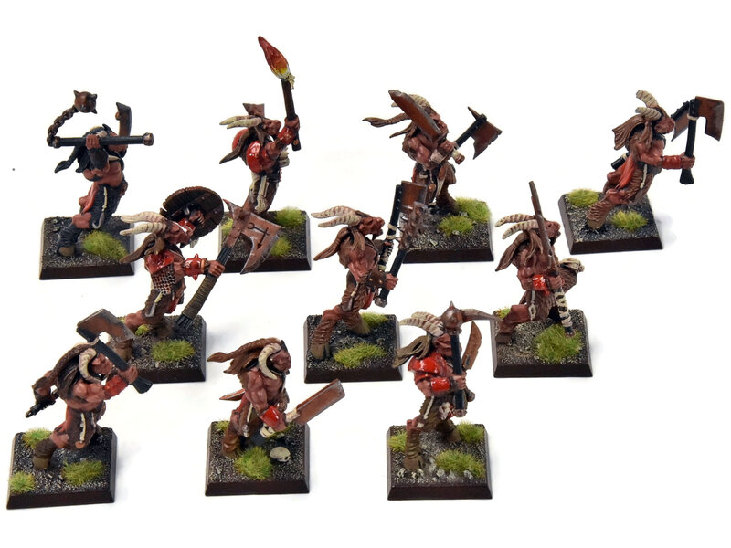 Games Workshop BEASTMEN 10 Gors #8 PRO-PAINTED Fantasy