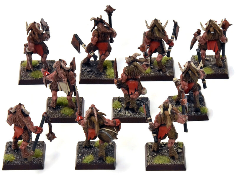 Games Workshop BEASTMEN 10 Gors #2 PRO-PAINTED Fantasy