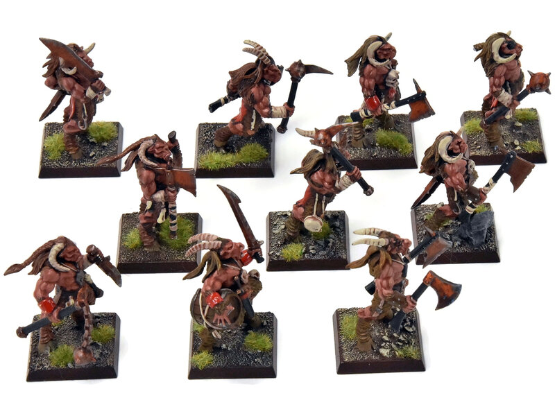 Games Workshop BEASTMEN 10 Gors #2 PRO-PAINTED Fantasy
