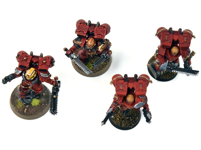 Games Workshop BLOOD ANGELS 4 Sternguard veterans with Jump Pack #3 PRO PAINTED Warhammer 40K