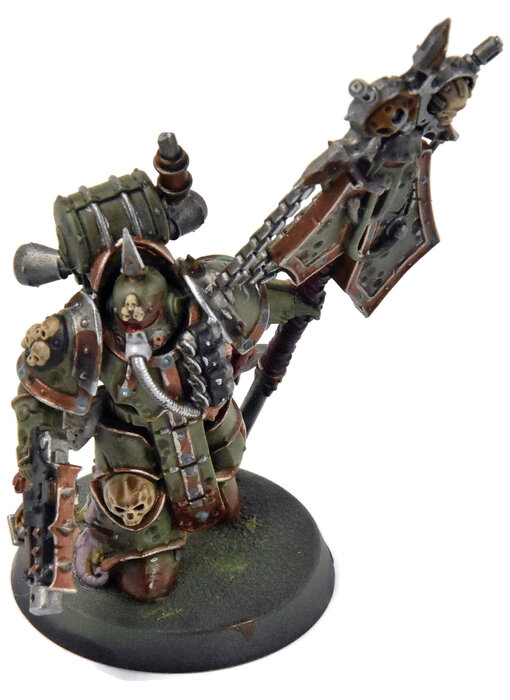 DEATH GUARD Plague Marine Icone Bearer #1 WELL PAINTED Warhammer 40K