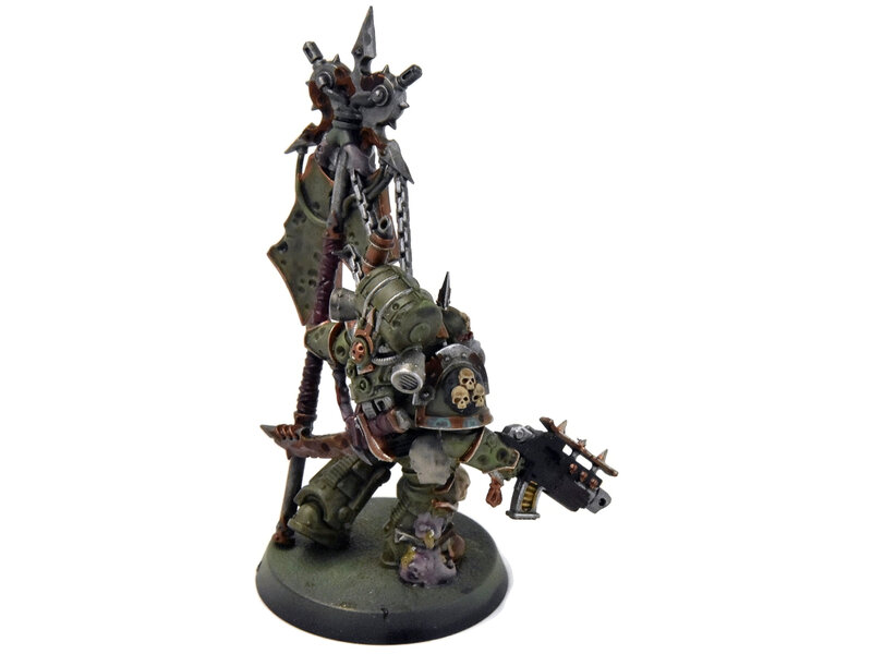 Games Workshop DEATH GUARD Plague Marine Icone Bearer #1 WELL PAINTED Warhammer 40K
