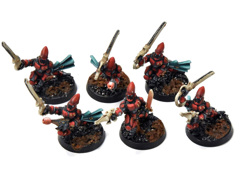 Games Workshop AELDARI 6 Striking Scorpions #1 PRO PAINTED Converted METAL