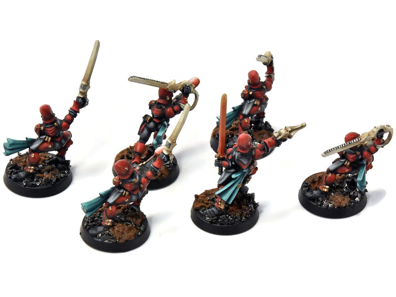Games Workshop AELDARI 6 Striking Scorpions #1 PRO PAINTED Converted METAL