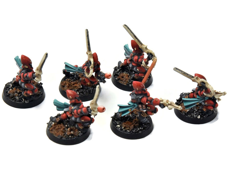 Games Workshop AELDARI 6 Striking Scorpions #1 PRO PAINTED Converted METAL