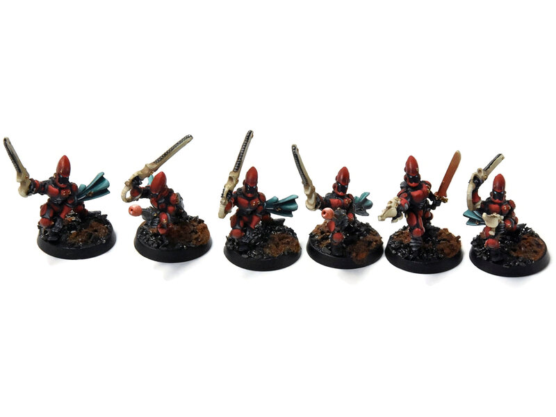 Games Workshop AELDARI 6 Striking Scorpions #1 PRO PAINTED Converted METAL