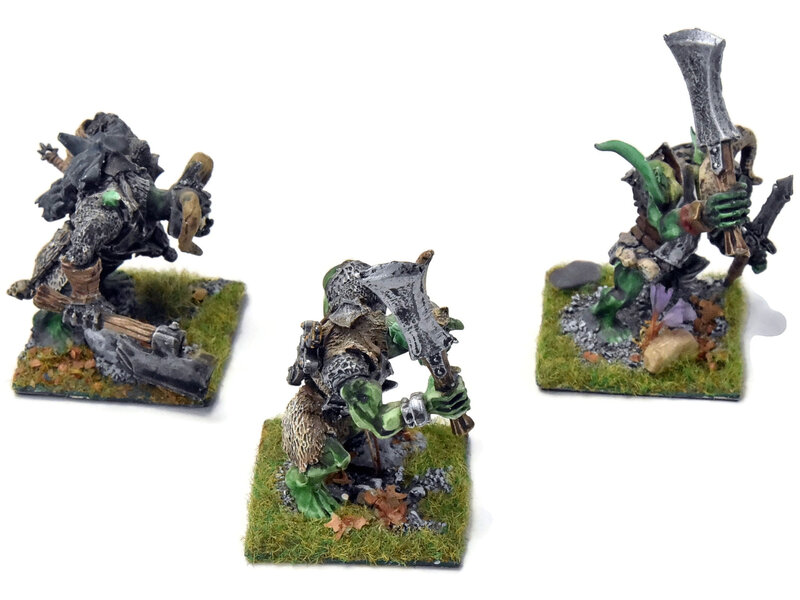 Games Workshop BEASTMEN 3 Chaos Trolls #2 WELL PAINTED Metal