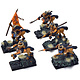 BEASTMEN 5 Centigor Herds #3 WELL PAINTED Metal