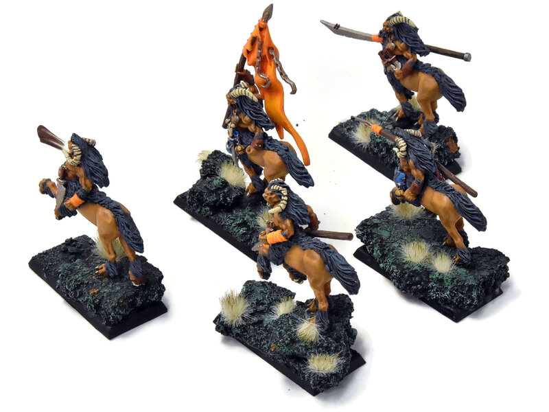 Games Workshop BEASTMEN 5 Centigor Herds #3 WELL PAINTED Metal