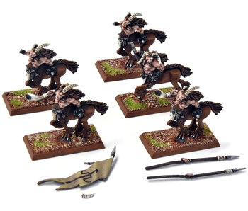 BEASTMEN 5 Centigor Herds #2 PRO PAINTED Metal reassembly missing some horns