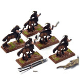 Games Workshop BEASTMEN 5 Centigor Herds #2 PRO PAINTED Metal reassembly missing some horns