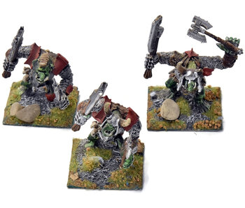 BEASTMEN 3 Chaos Trolls #1 WELL PAINTED METAL Warhammer Fantasy