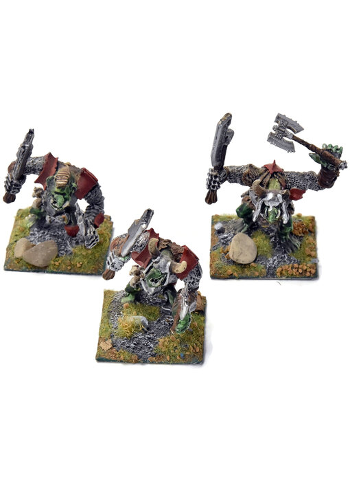 BEASTMEN 3 Chaos Trolls #1 WELL PAINTED METAL Warhammer Fantasy