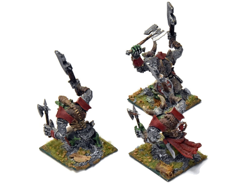 Games Workshop BEASTMEN 3 Chaos Trolls #1 WELL PAINTED METAL Warhammer Fantasy