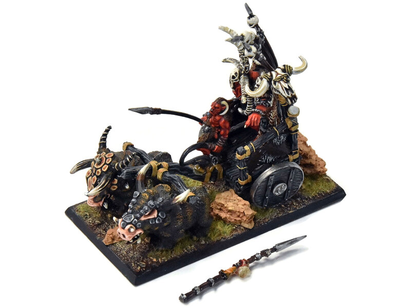 Games Workshop BEASTMEN Gorthor Chariot #1 PRO PAINTED Metal